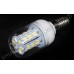 Светодиодная лампа (LED) E14 5Вт, 220В, прозрачная колба, форма "кукуруза"